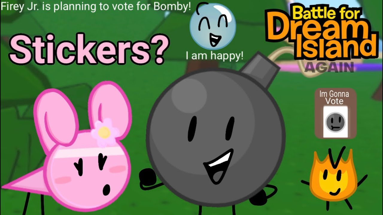 So BFDIA Roblox has Stickers Now?