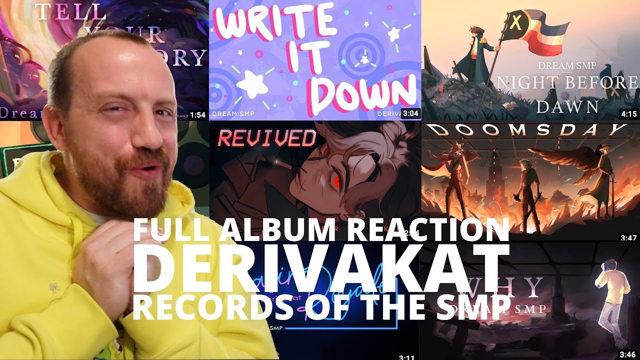 LISTENING To DERIVAKATs Album (Records Of The SMP) For The FIRST TIME! (FULL ALBUM REACTION!) DSMP