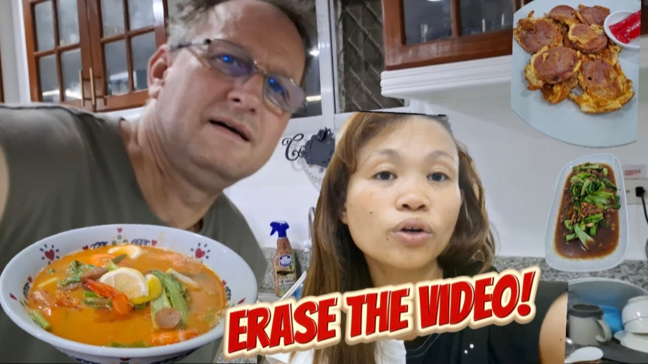Cooking dinner while erase video😏