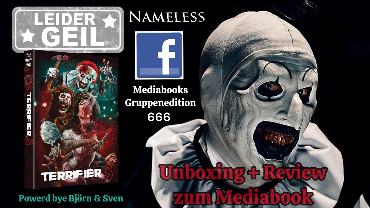 Terrifier 3 - Facebook Gruppen Edition - Mediabooks - Unboxing + Meine Meinung zur Veröffentlichung 