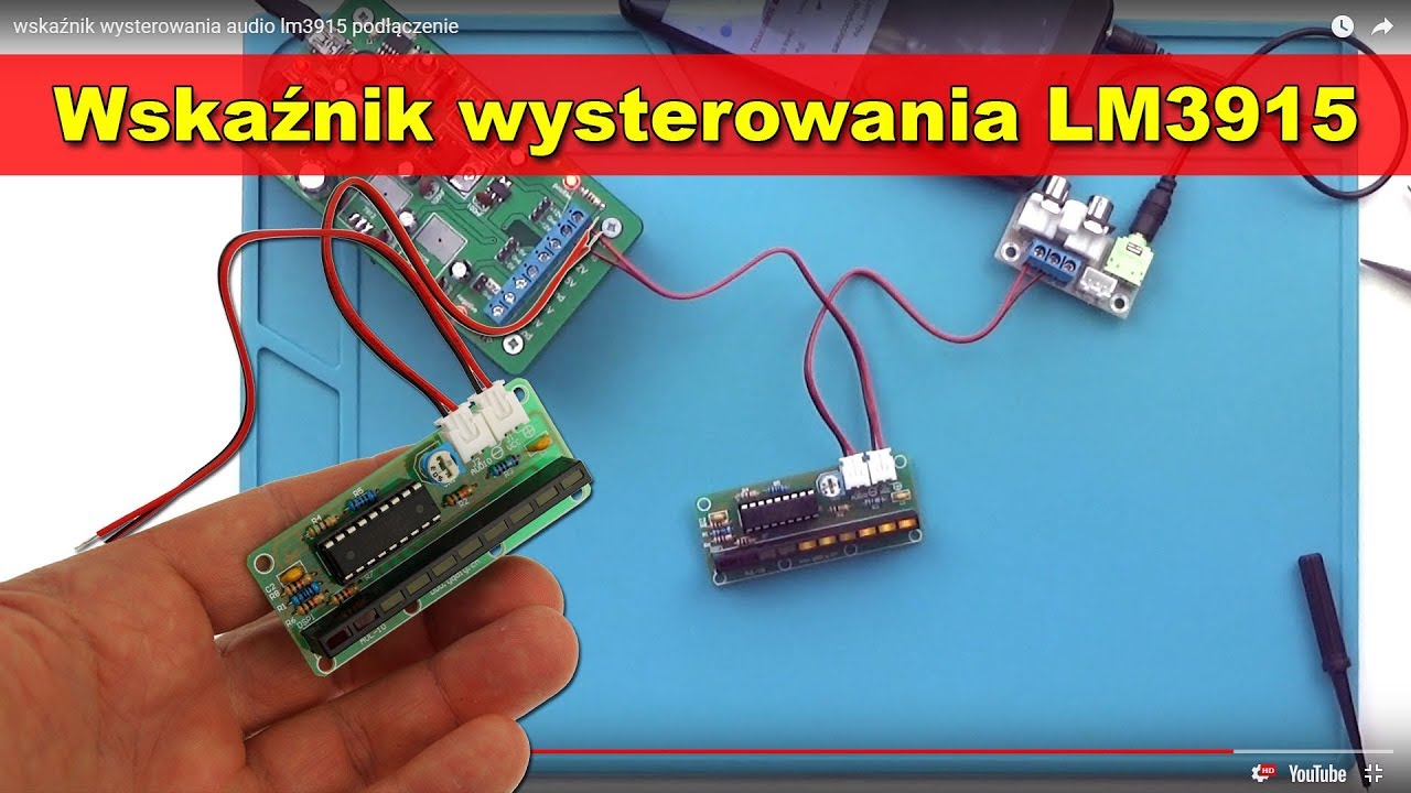 Wskaźnik wysterowania audio na LM3915 [2/2] - podłączenie
