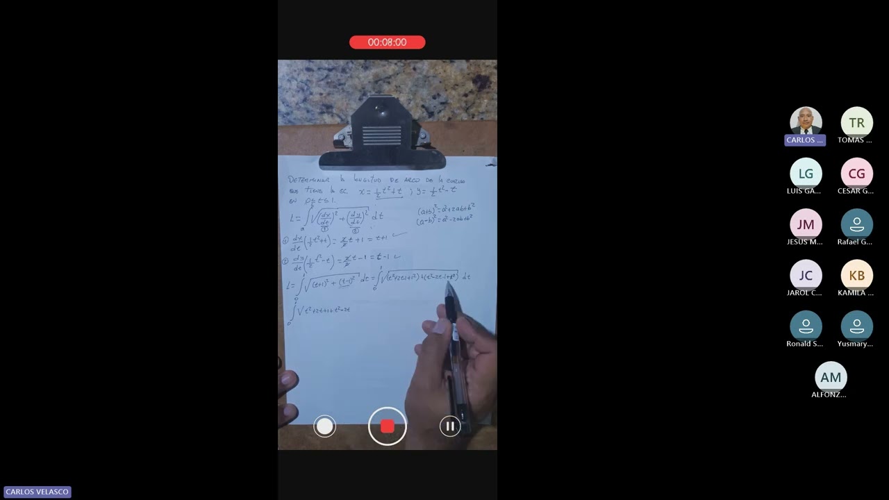 Video clase longitud de arco 2.1