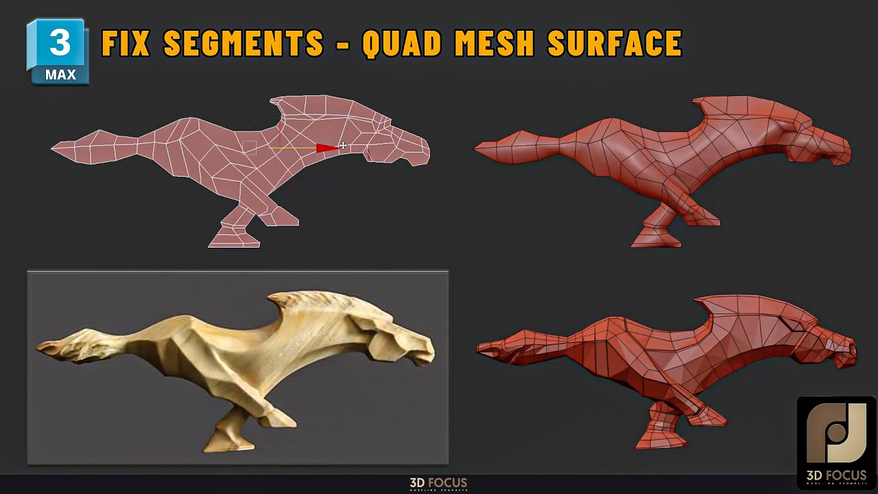 Fixing Quad Mesh in 3Ds Max | Surface Modeling Example 01