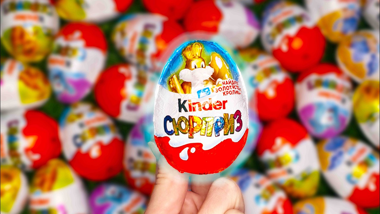 Satisfying ASMR Video | Let's try to Find the Golden Rabbit Kinder Surprise Chocolate Egg Opening