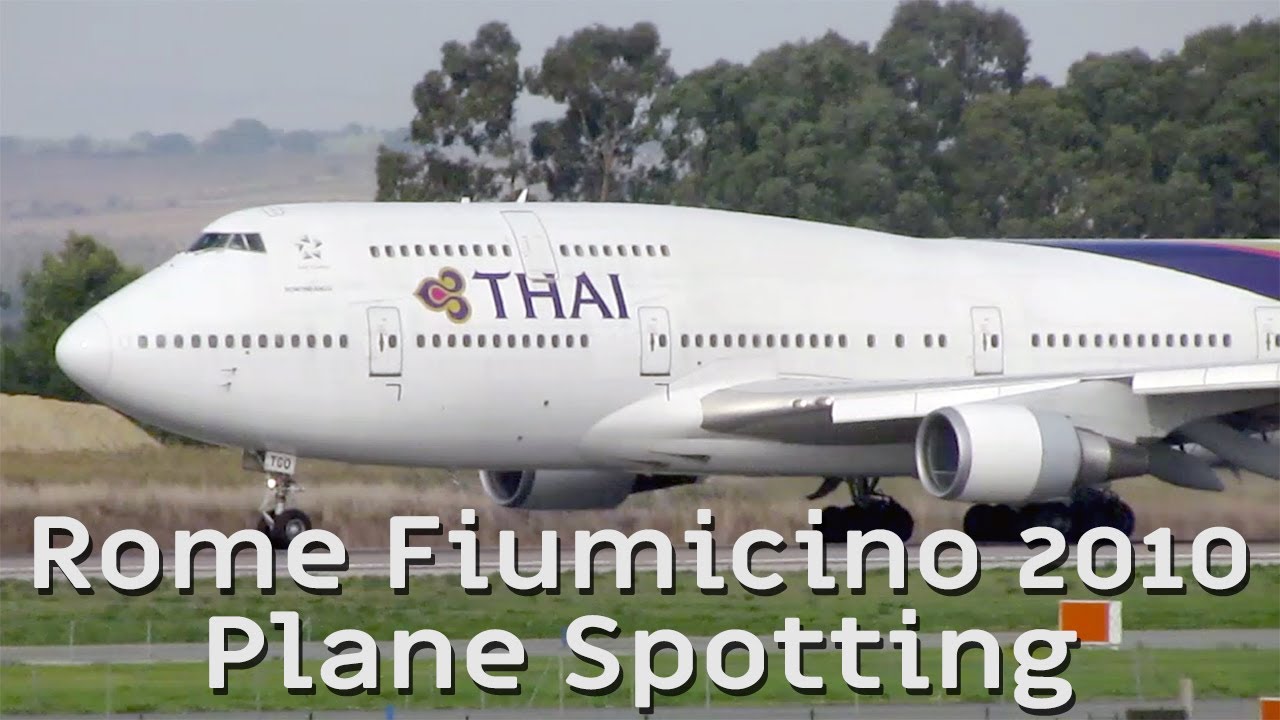 Rome Fiumicino Airport - Plane Spotting in 2010