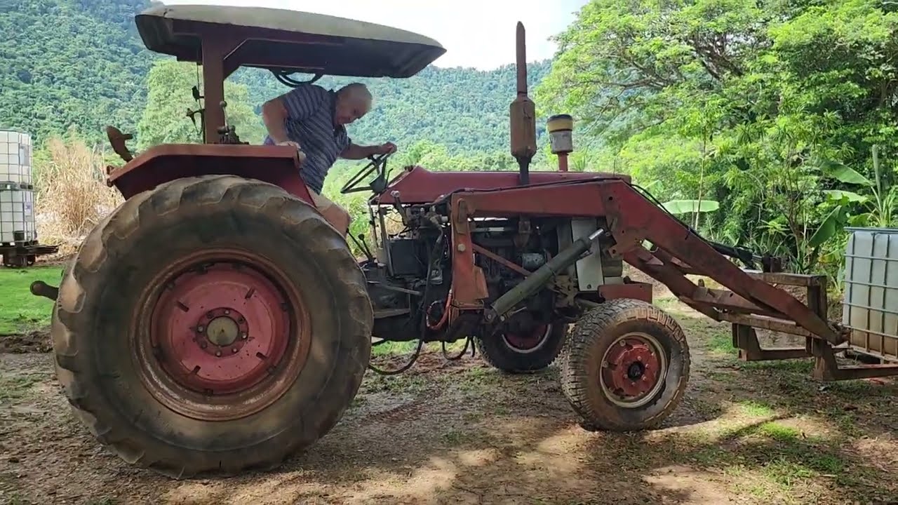 How to top up power steering oil Massey Ferguson tractor