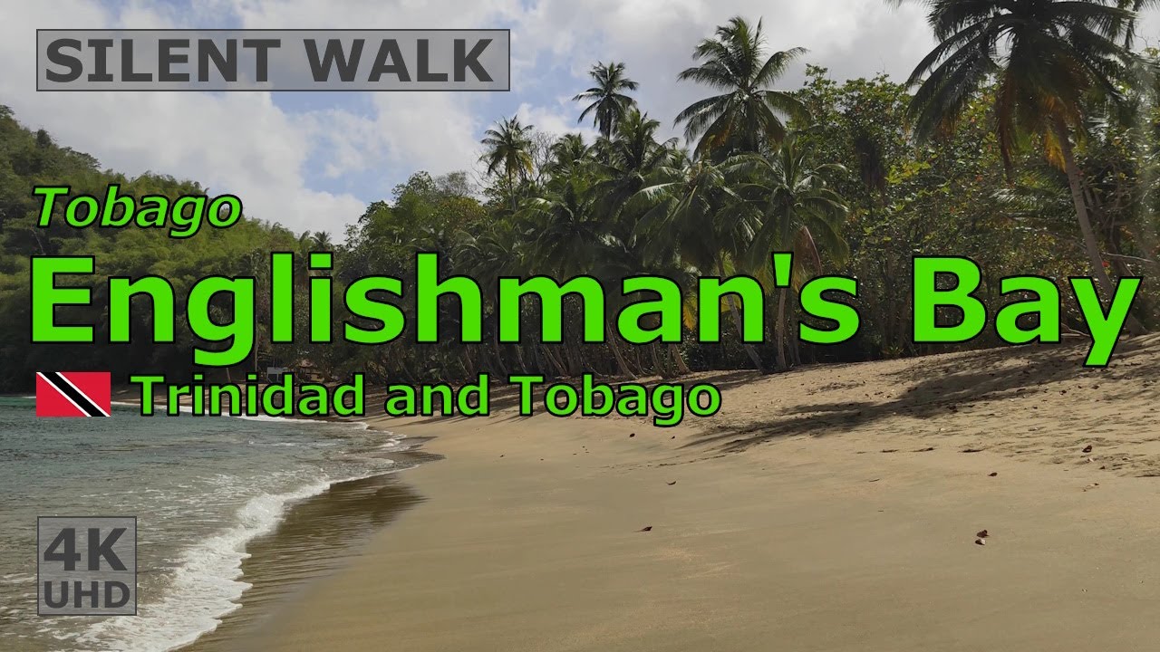 🇹🇹 Englishman's Bay beach walk, Tobago, February 2024 | Silent beach walk | #paradisebeach #4k