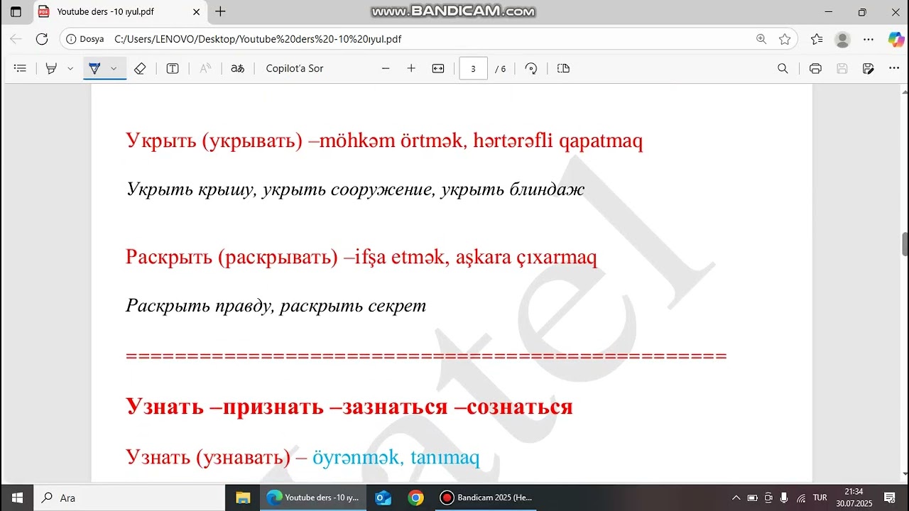 Русский язык в значениях! -Глаголы с разными приставками (2 часть)
