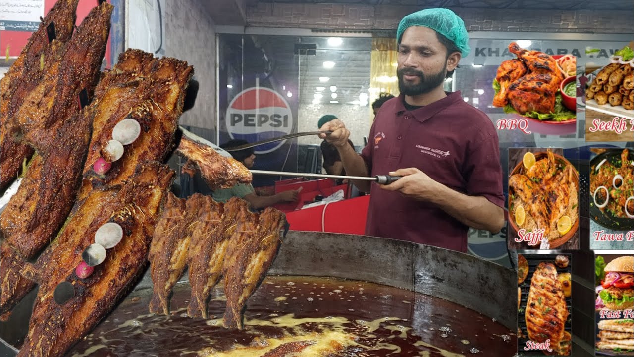 Kala Raghu fish | Street foods | Tawa piece | Saji | chicken handi | tandoori chicken | lahor 