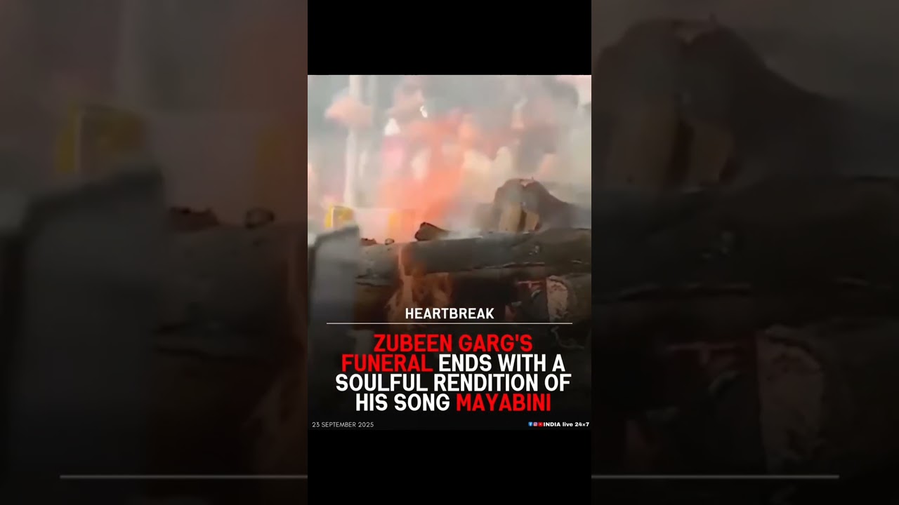 Zubeen Garg's Funeral Ends with a Soulful Rendition of His Song 'Mayabini'
