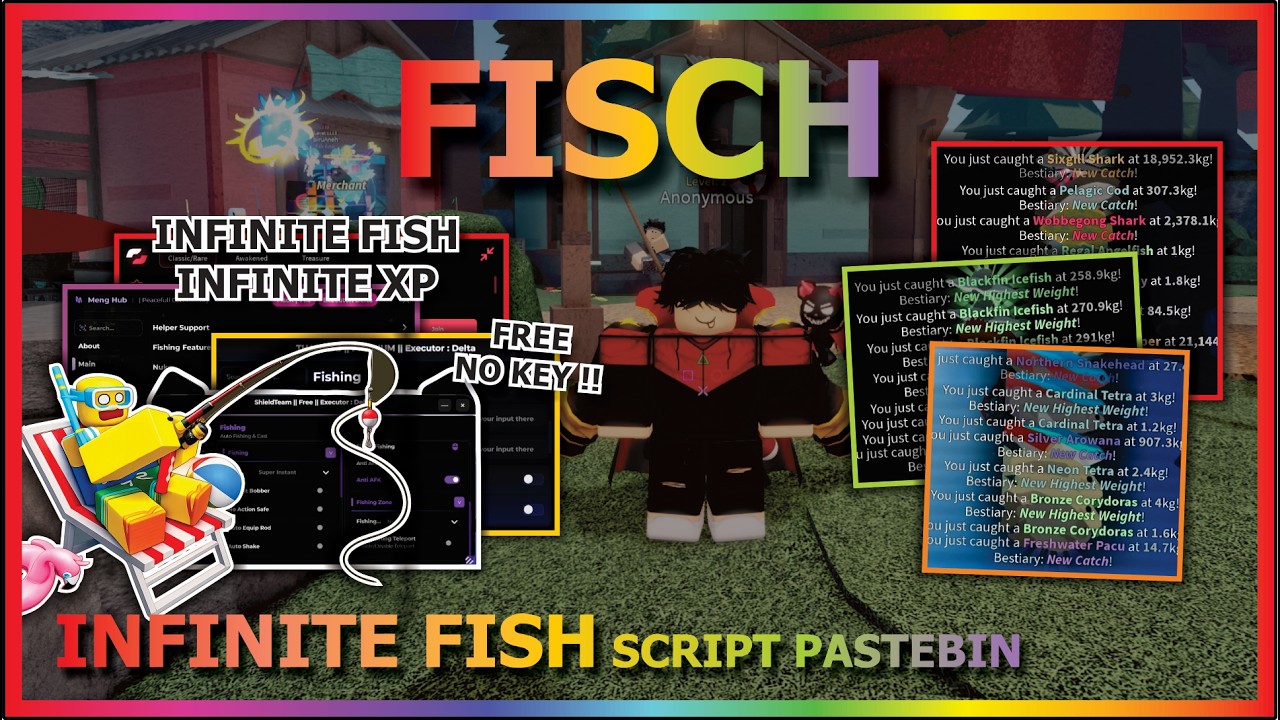 FISCH Script Pastebin 2026 INFINITE FISH, INSTANT CATCH, FISCHFEST, PERFECT, UNDETECTED (NO KEY) 🏖️
