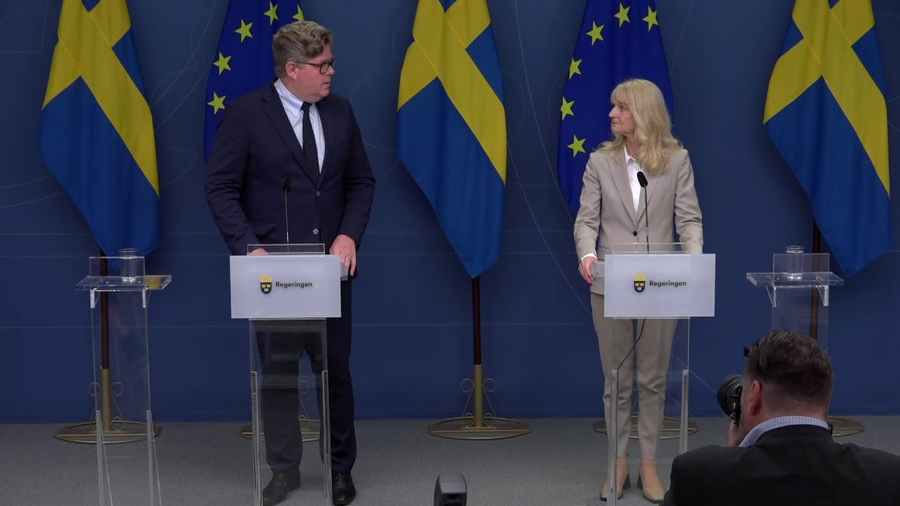 Presstr&auml;ff med Gunnar Str&ouml;mmer och Charlotte von Essen
