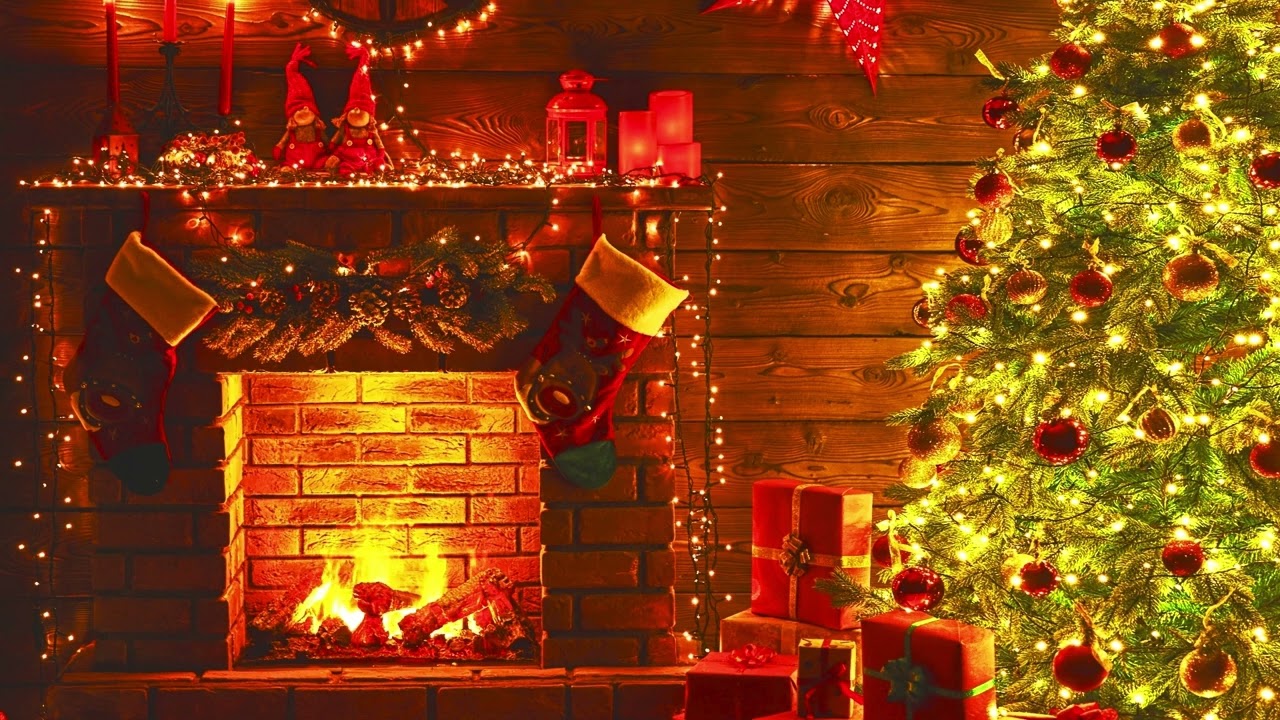 Mysig julbrasa med den bästa julmusiken (4K)