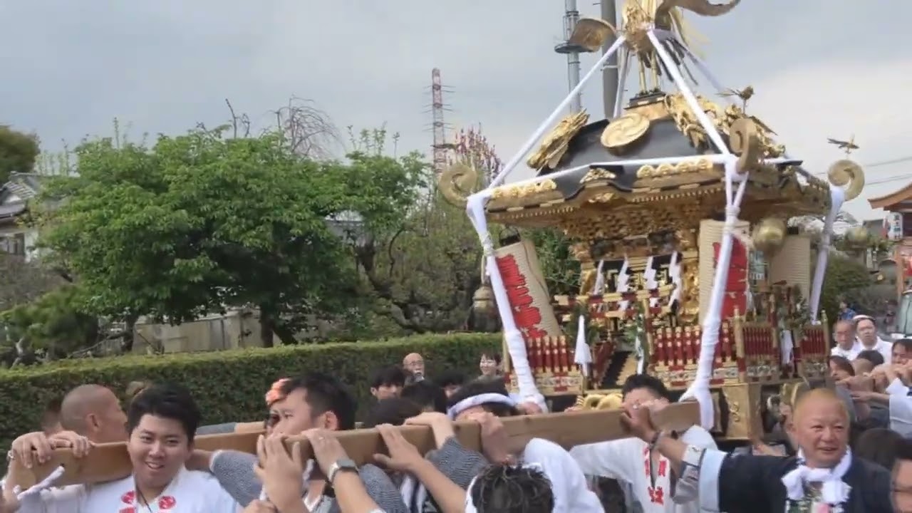 令和７年　平塚市＜真土神社＞例大祭　神輿渡御（東真土3・2・1丁目）