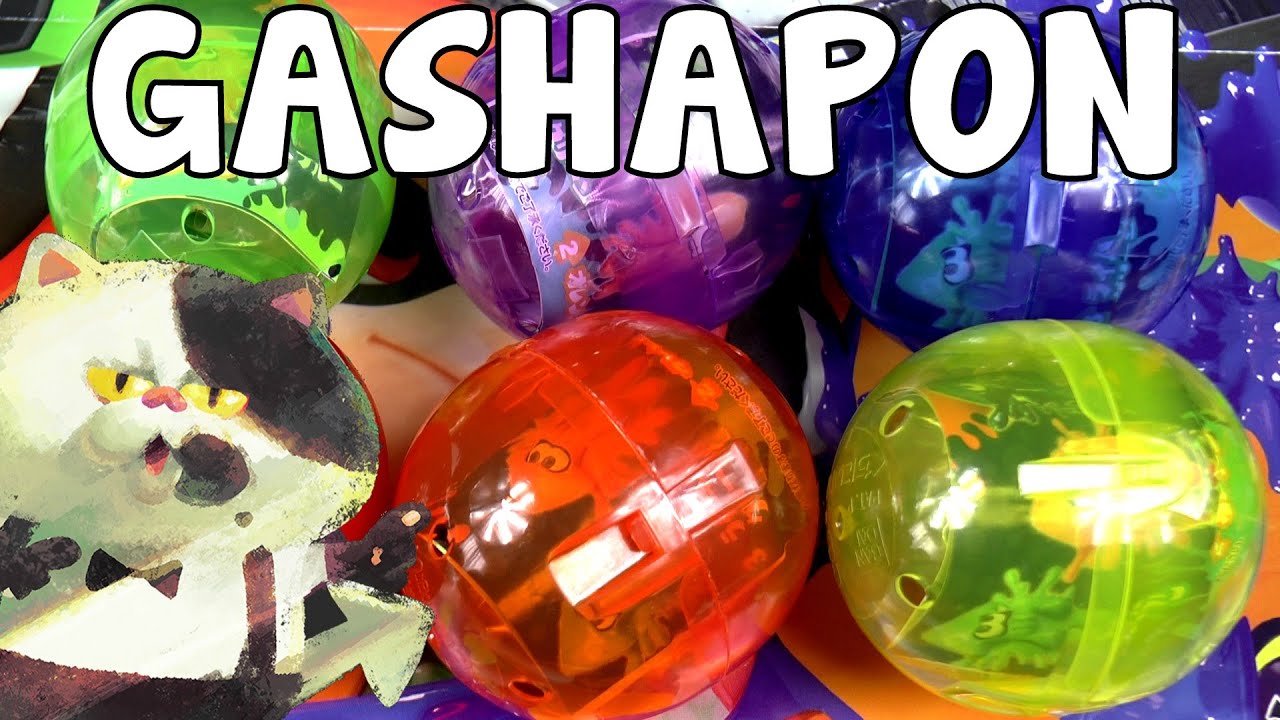 Ouverture de 6 GASHAPON SPLATOON SQUID 