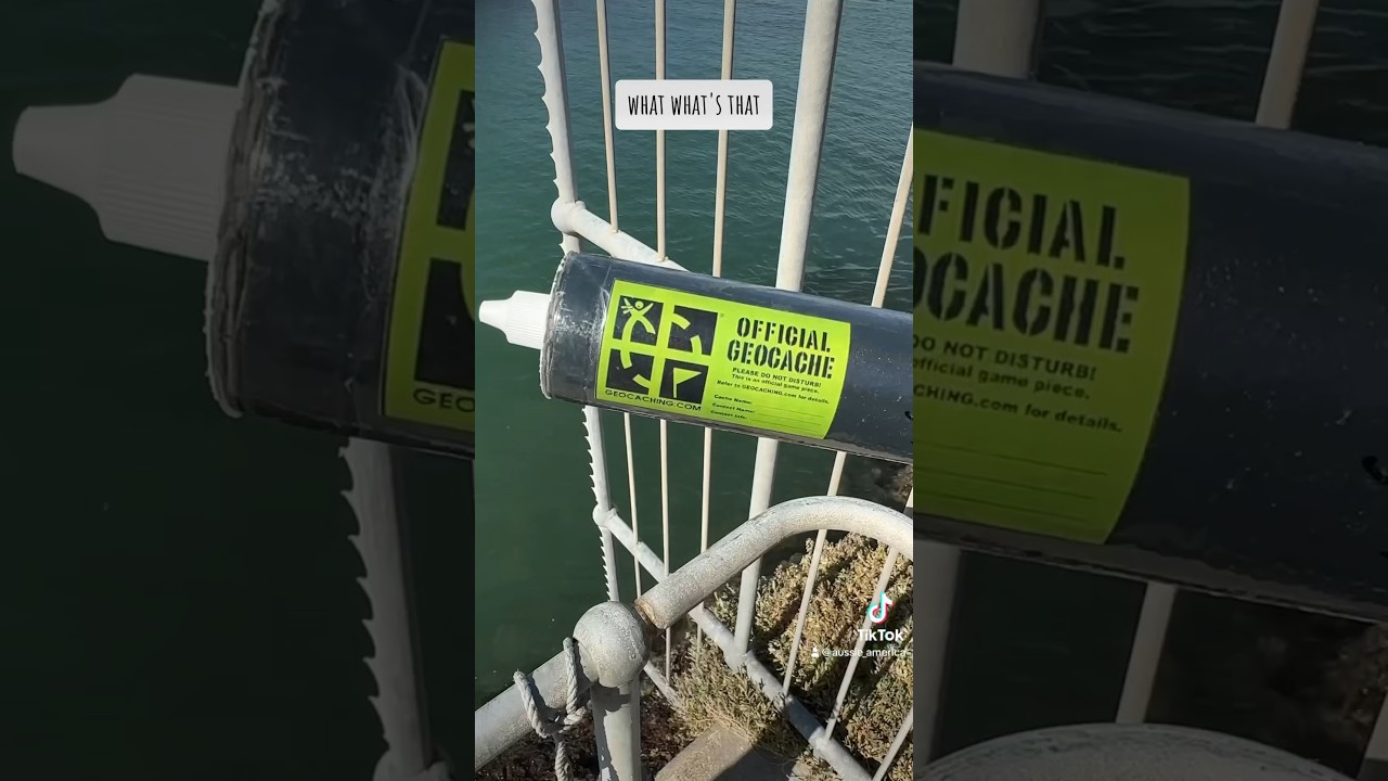 Ingenious geocache hide. Very clever. #geocaching #treasurehunt