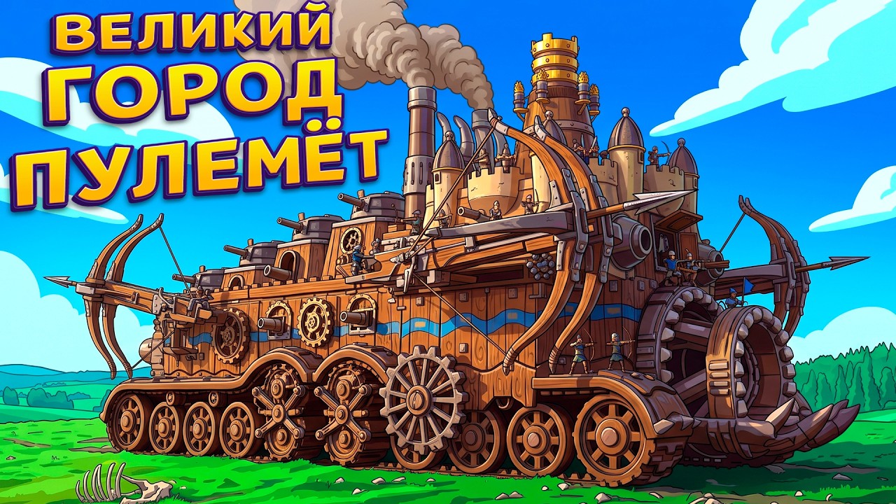 ГОРОД НА ГУСЕНИЦАХ СТРЕЛЯЕТ КАК ПУЛЕМЁТ ( Wanderburg )