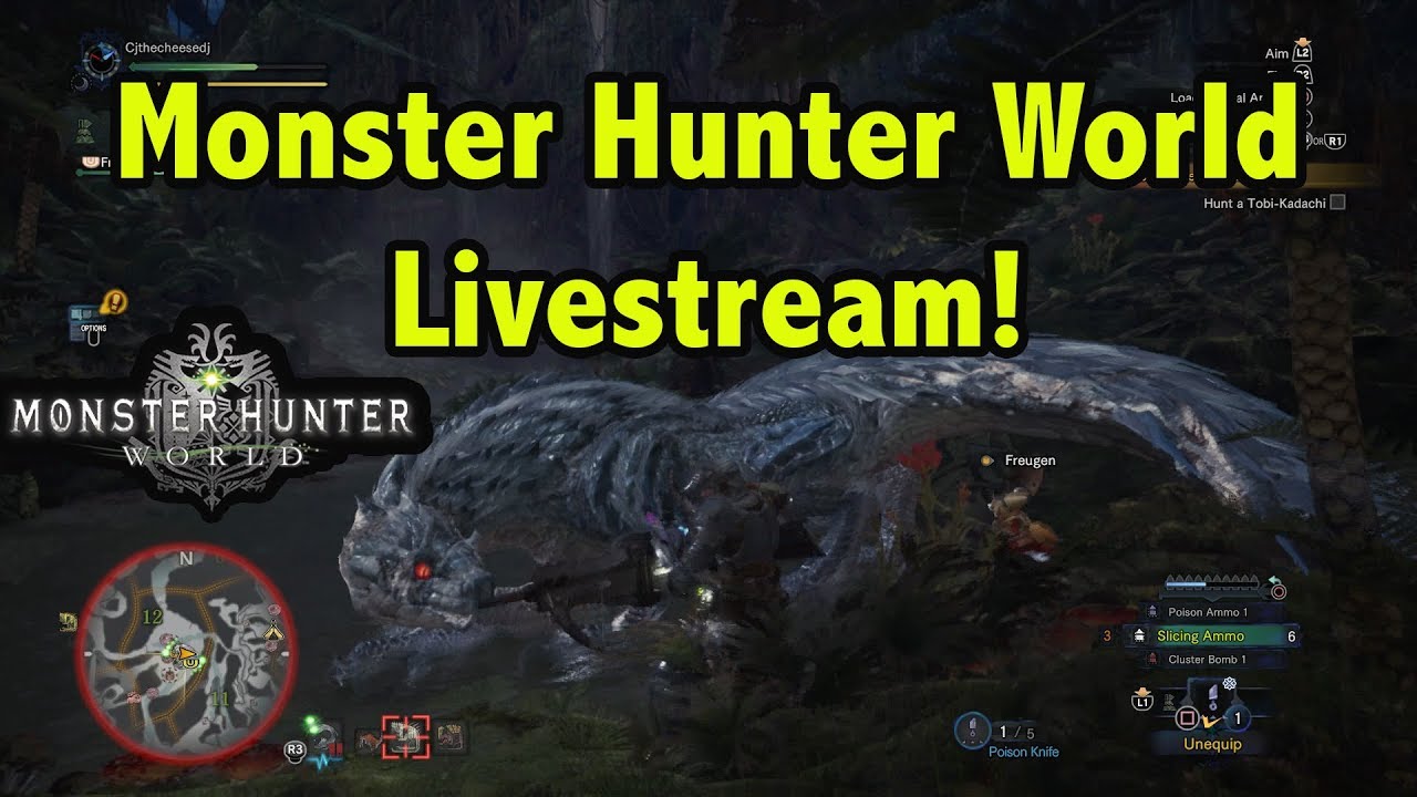 Monster Hunter World Livestream Gameplay Part 1!!