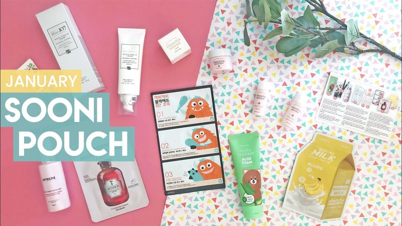 January Sooni Pouch - K-beauty Subscription Box