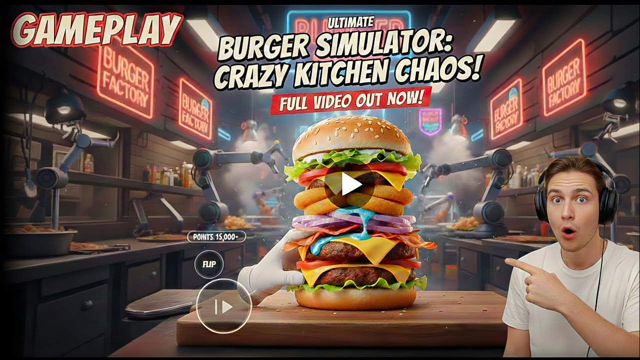 BURGER SIMULATOR DAY 1 || GAME PLAY 