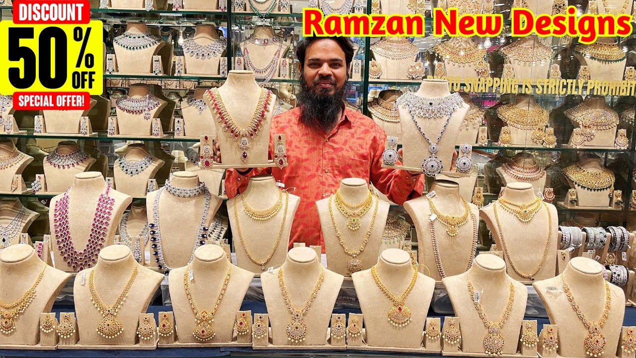 Charminar Laadbazar Eid Ka Naya Jewellery Designs Ruby Embrold CZ Bridal Sets & Bangles #50%off