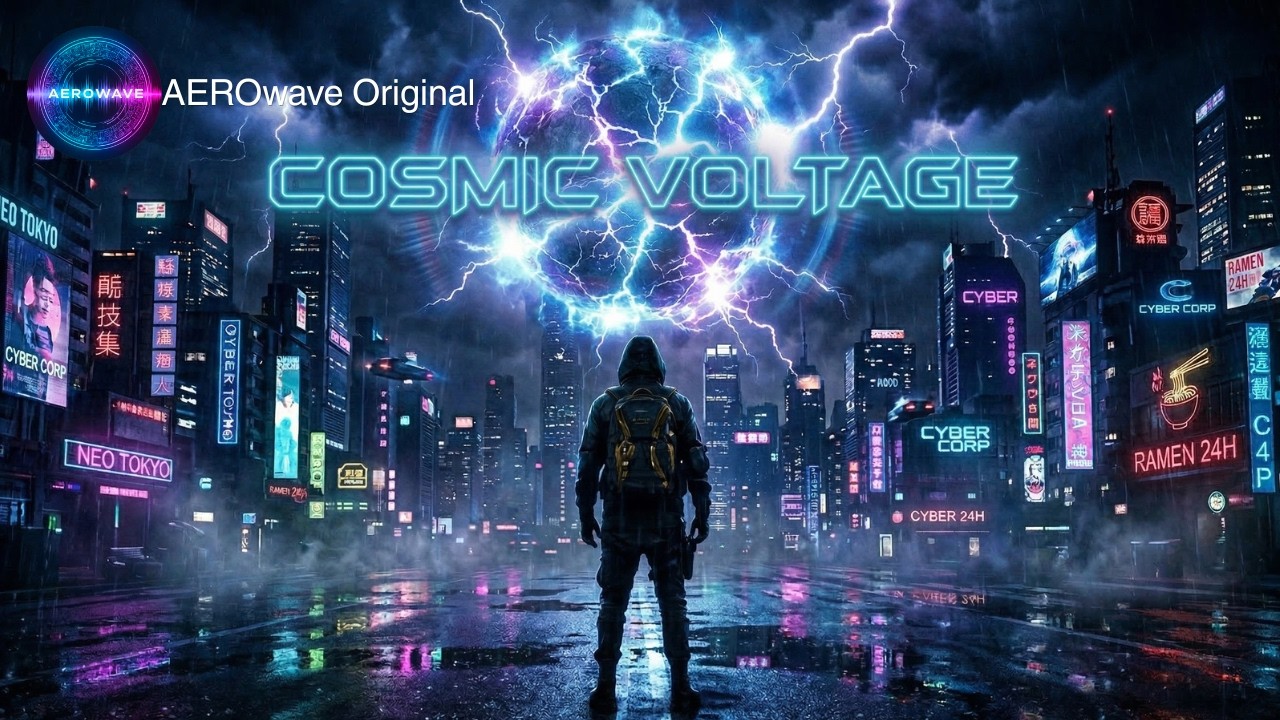 Electric Pulse of the Void: When Neon Storms Crash | Dark Synth-Rock Metal | AEROwave Original