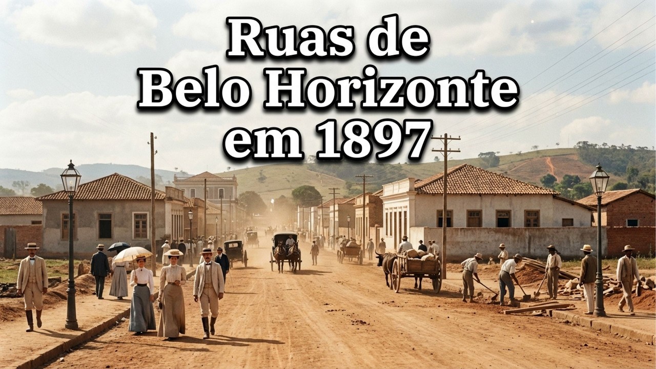 Assim Era Viver nas Ruas de Belo Horizonte em 1897 (Reconstrução por IA)