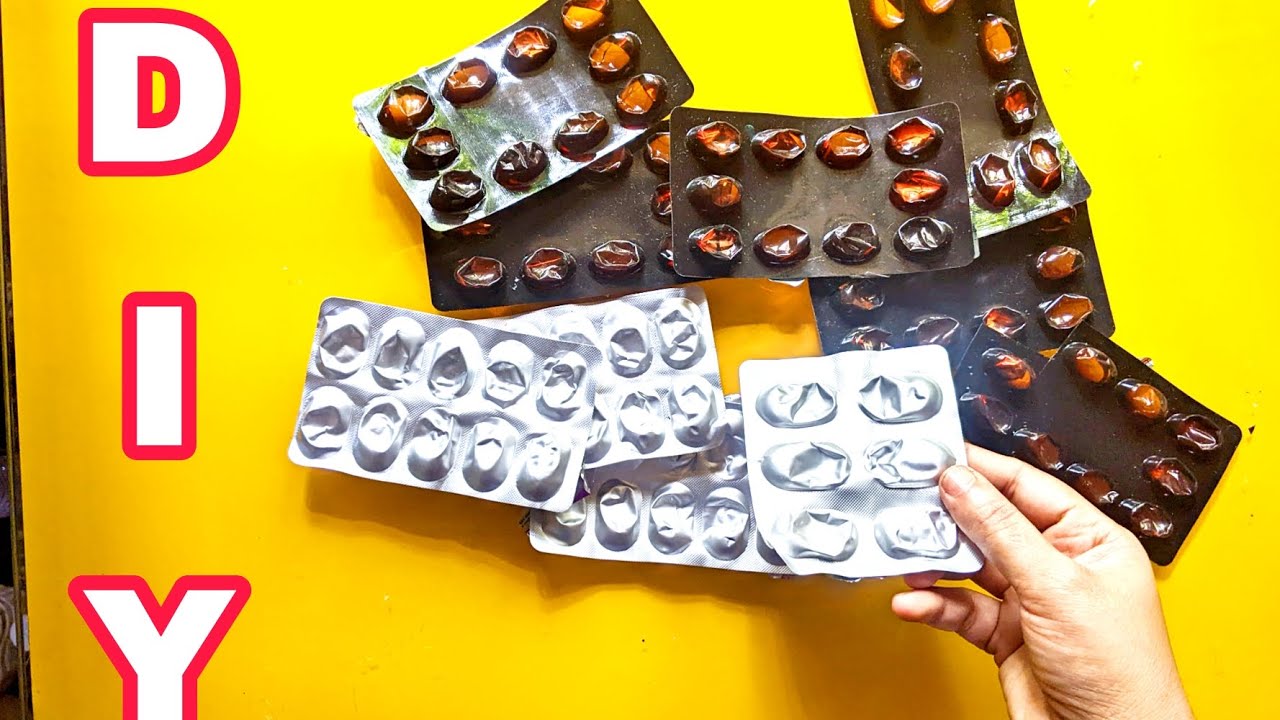 Waste medicine wrapper craft ideas | creativity | art | DIY | waste material reuse ideas