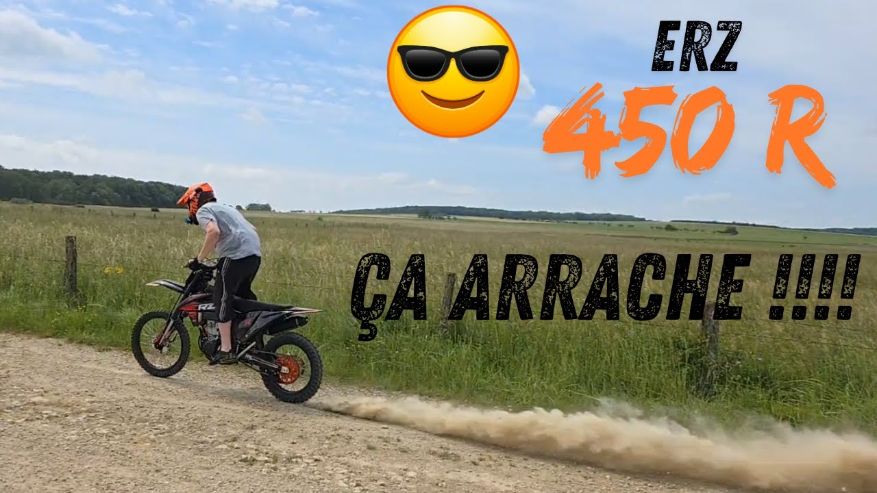 MOTOCROSS 450 R ERZ : Les premiers tests !!! ça décoiffe 😀😄
