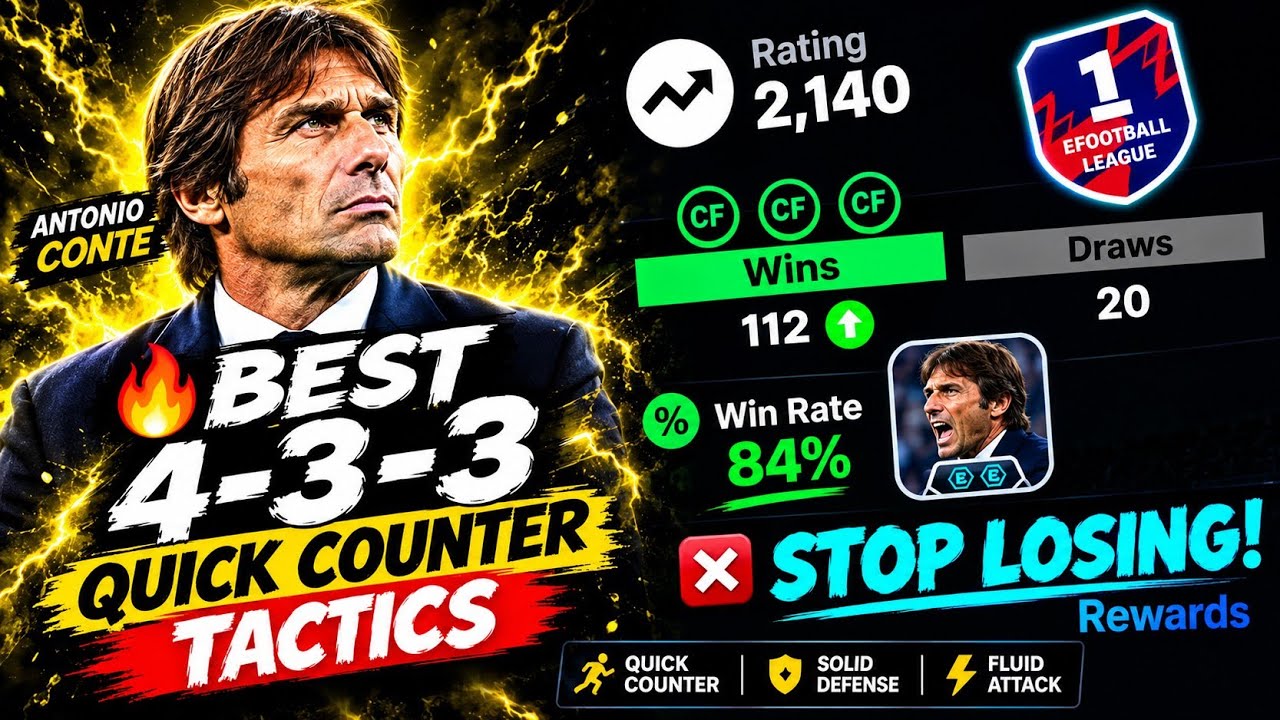 OP 4-3-3 ☠️👉🔥 Лучшие схемы для быстрых контратак в eFootball 2027 🥵 | Лучшая схема в eFootball 20...