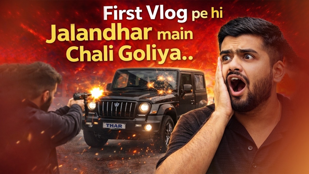 First Vlog Pe Hi Jalandhar Mein Chali Goliya 😱 | Shocking Vlog