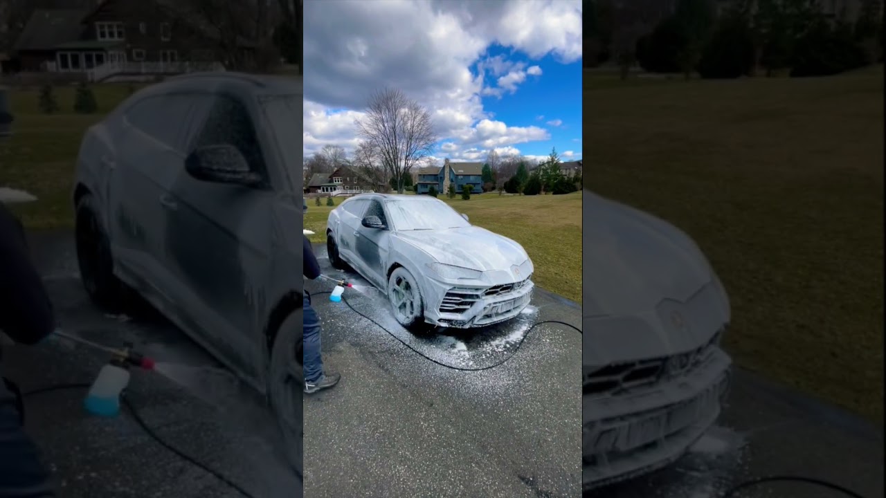 Lamborghini Urus Foam Wash #detailing #satisfying #cars