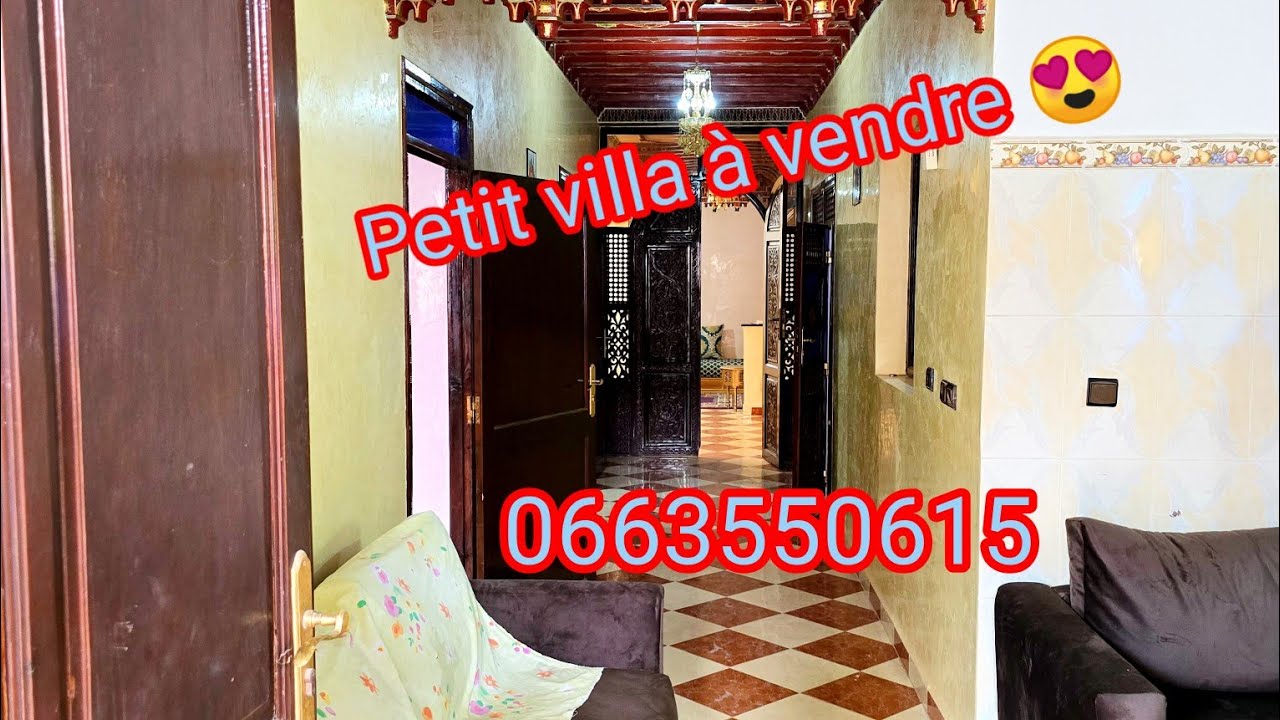 فيلا صغيرة للبيع 🔻بين أيت أورير ومدينة مراكش✅ كلم 28 تتر فونصي، موقع جد ممتاز 👌0663550615 📞