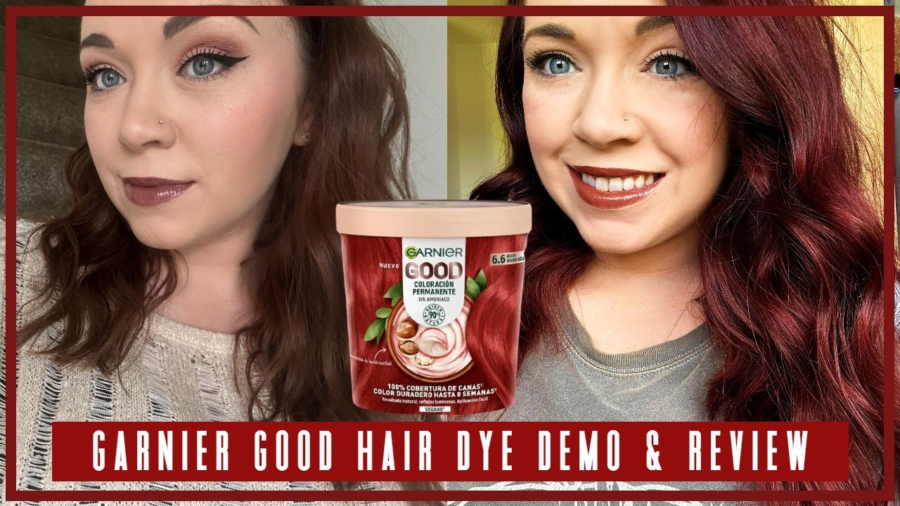 Demo & Review of Garnier Good Permanent Hair Dye - Pomegranate Red