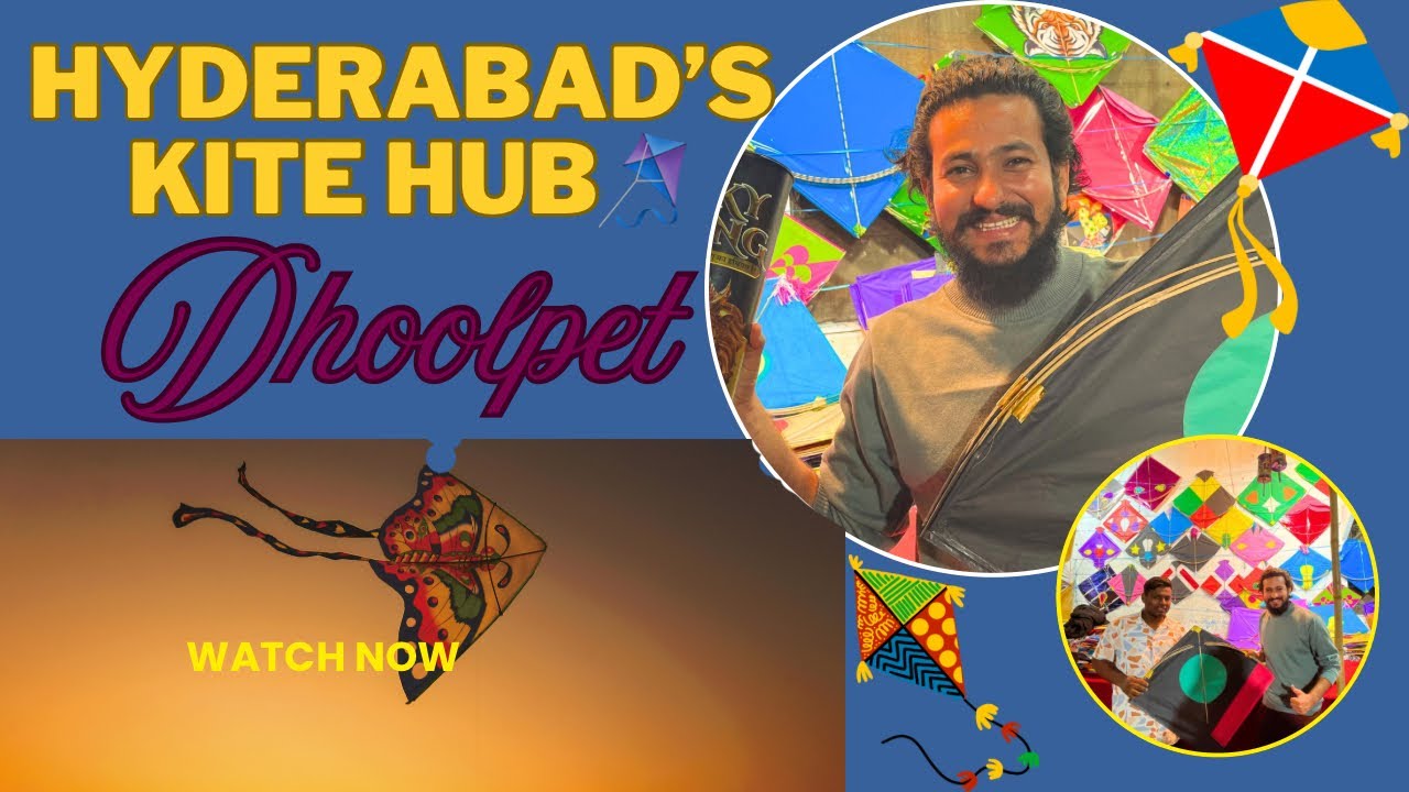 Dhoolpet Kite Market Tour 🪁 | Kite Business, Electric Chakri, Strong Manja & More Kite Festival Vibe