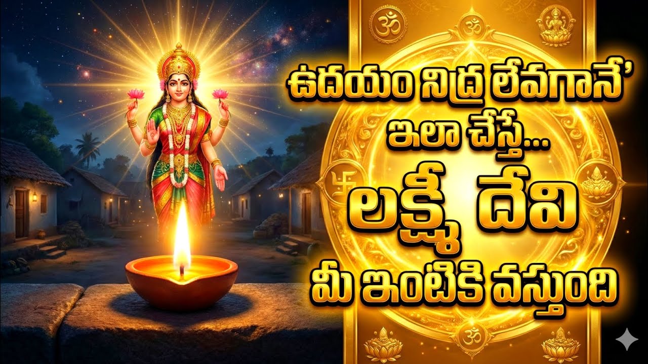 ఉదయం నిద్ర లేవగానే ఇలా చేస్తే… లక్ష్మీ దేవి మీ ఇంటికి వస్తుంది! #lakshmidevi 