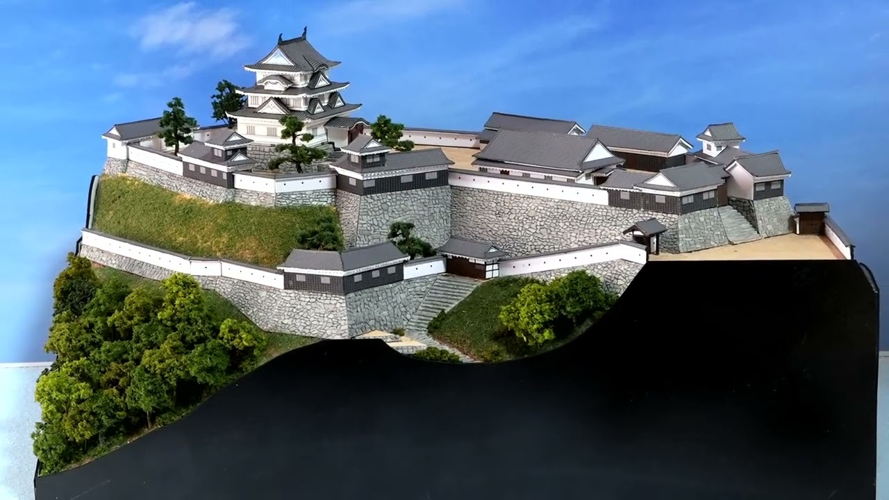 日本の城ジオラマ製作 宇和島城編