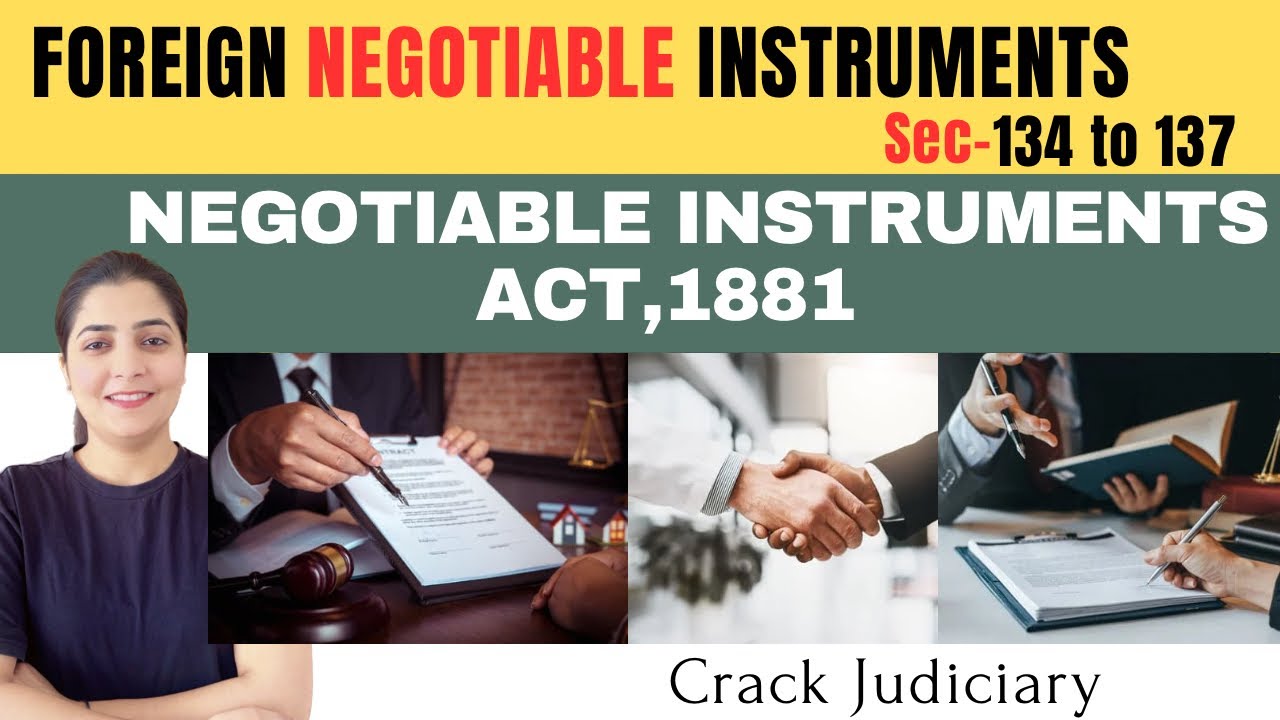 🔮Foreign Negotiable Instruments | Sec.-134 to 137 | Judiciary | Law | International Law | HJS | RJS