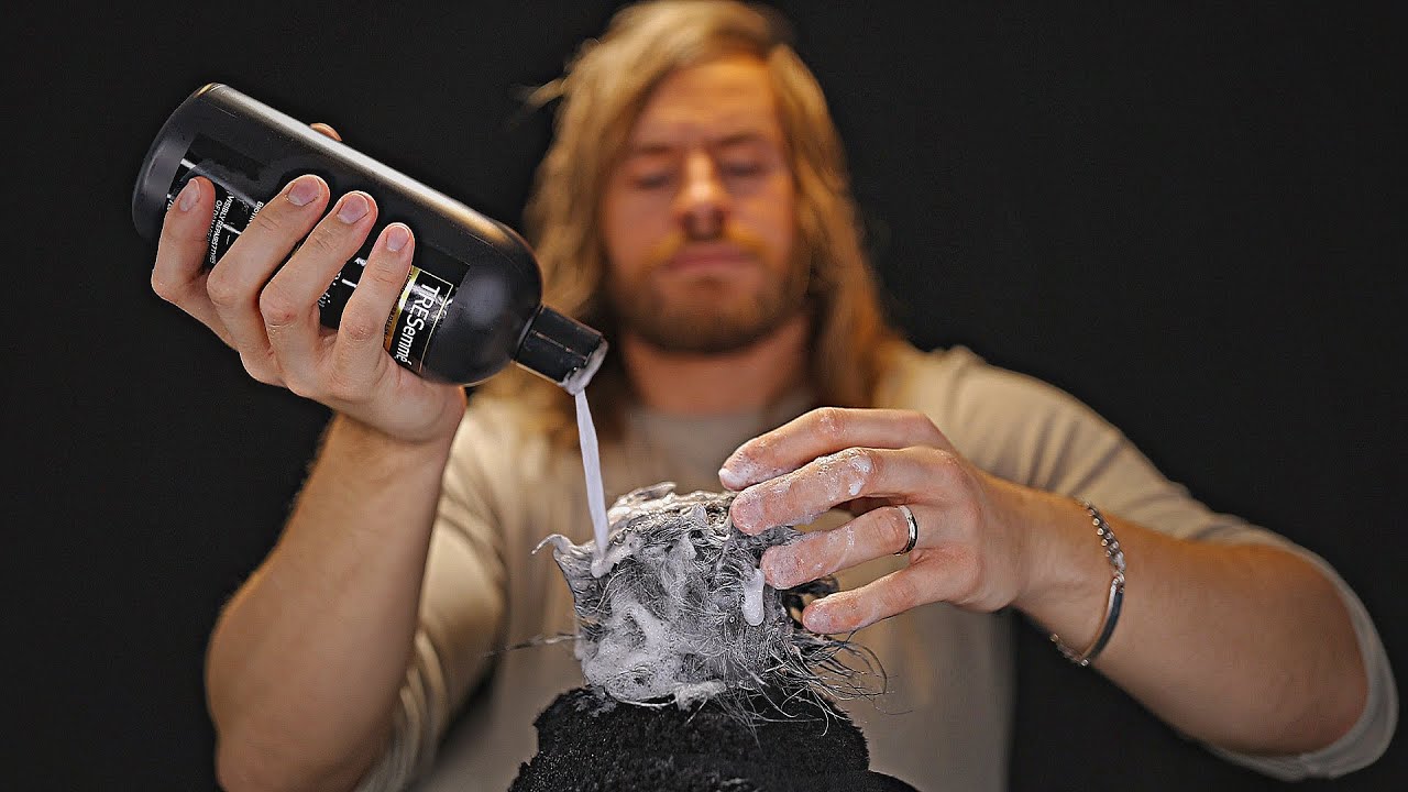 Ultra Slow RAW Triple Hair Wash Sounds 💧ASMR💦