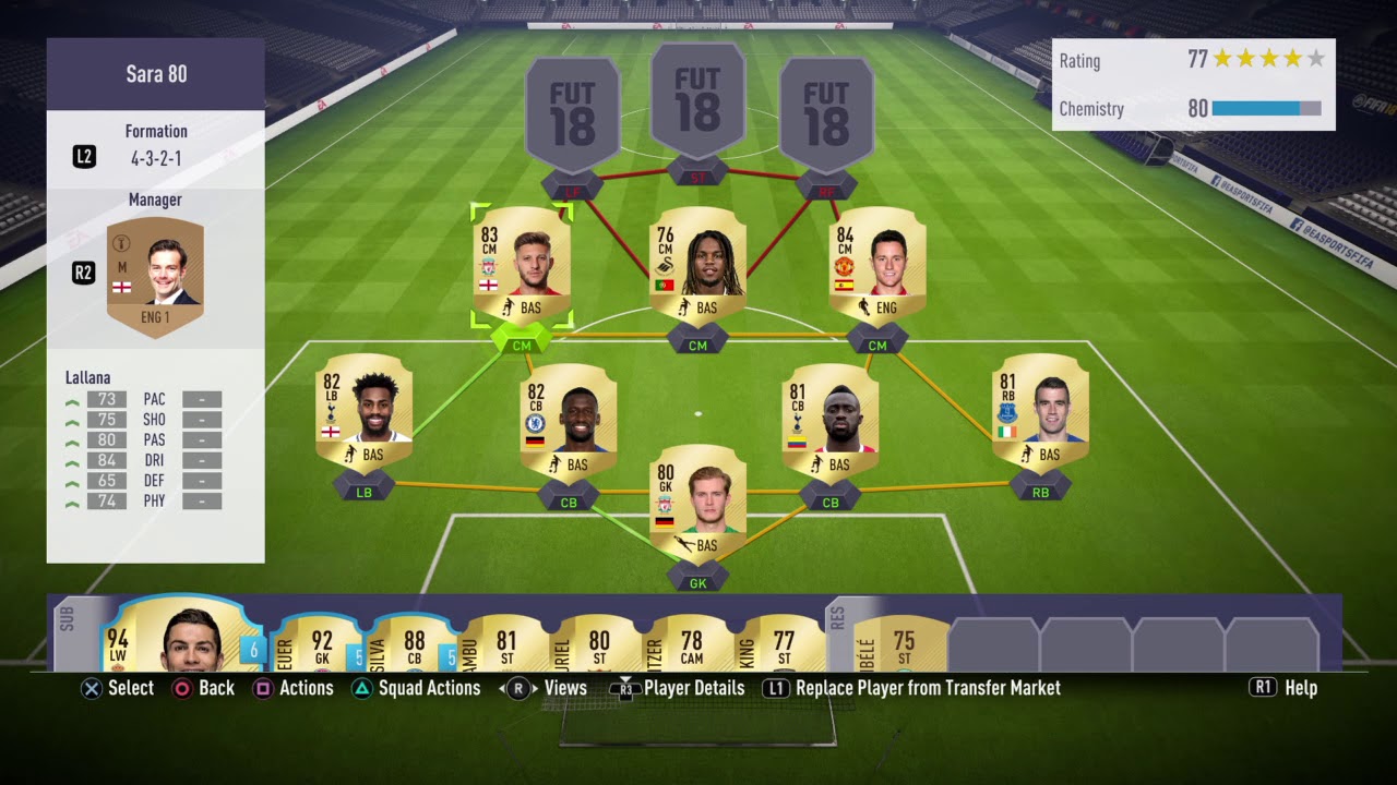 BEST 150K TEAM ON FIFA 18 (BPL Squad builder ft Martial)