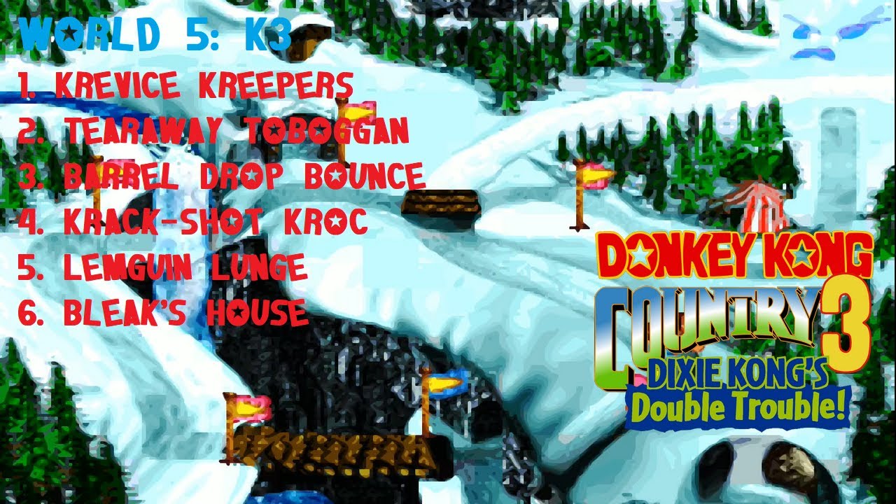 Donkey Kong Country 3 (SNES) (105%) (5|9) / World 5: K3 [4:3/FHD@60]