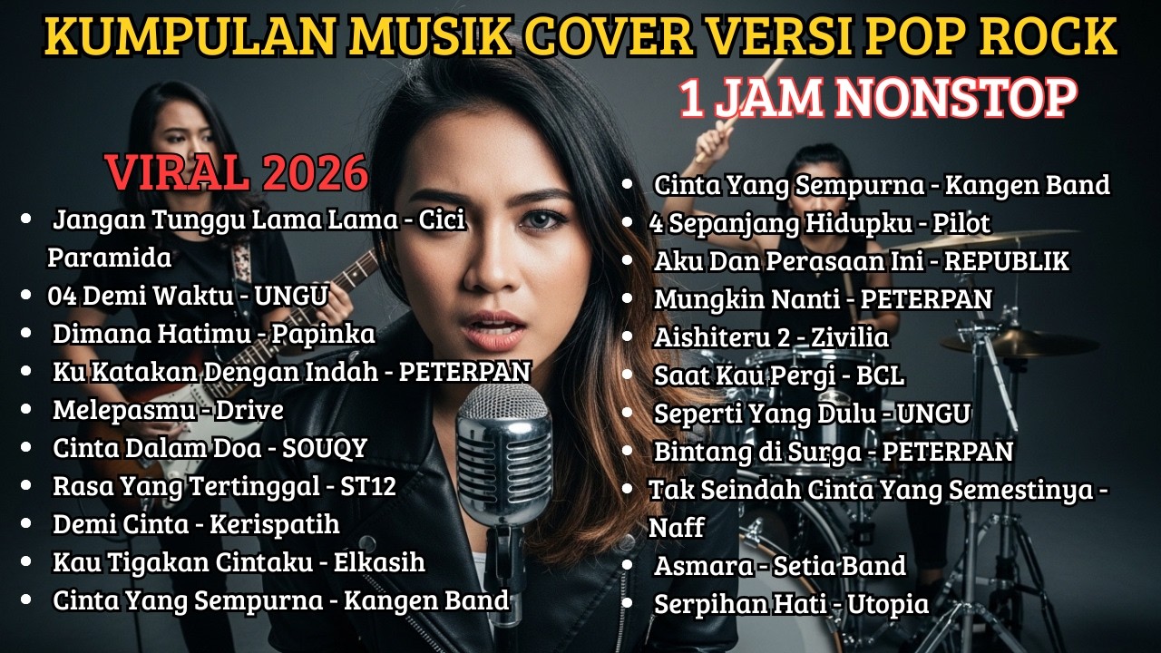 JANGAN TUNGGU LAMA LAMA-CICI PARAMIDA COVER POP ROCK LAGU INDONESIA VIRAL TIKTOK 2026 TANPA IKLAN