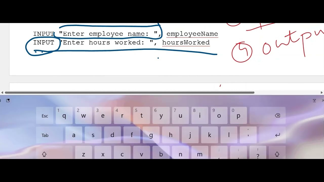 CS 9618: Salary Calculation module in Pseudocode