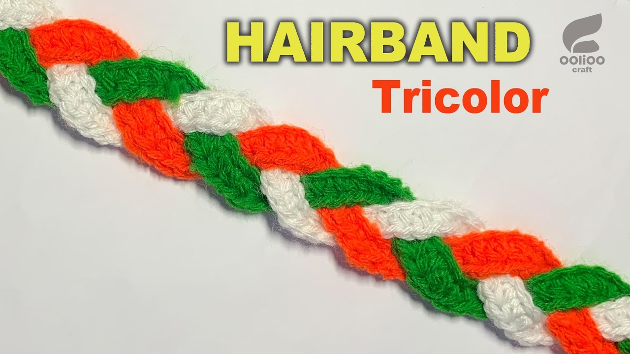 Easy Tricolor Hairband making for Independence Day or Republic Day in School or Society program ❤ 🇮🇳