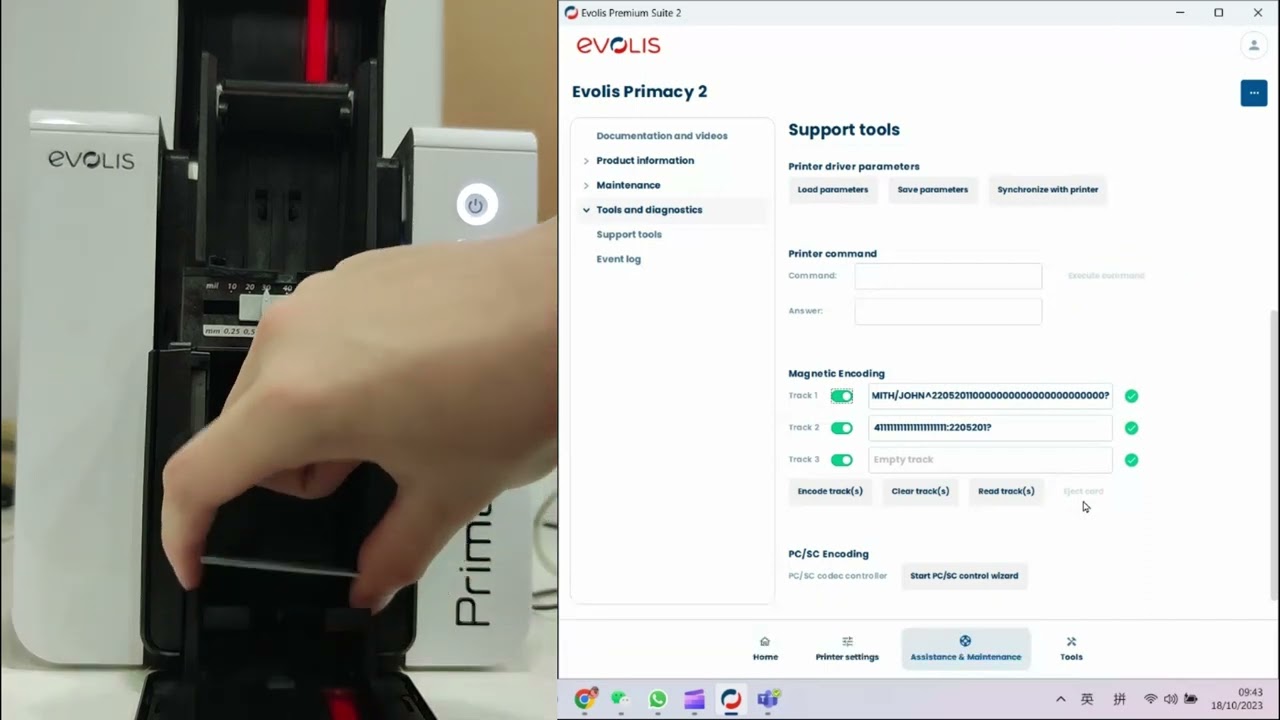 Magnetic Card Encoding with the Evolis Primacy 2