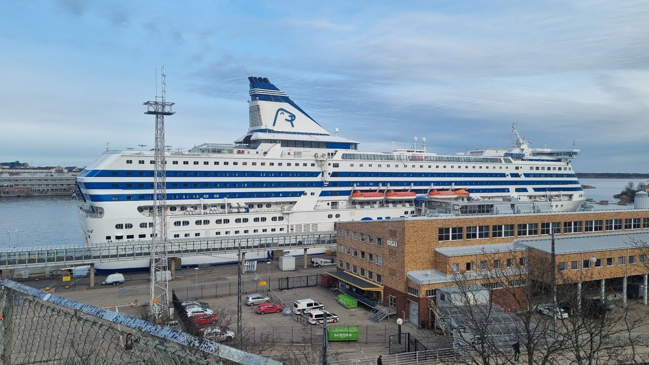 Silja Serenade & Viking Gabriella.  Port of Helsinki