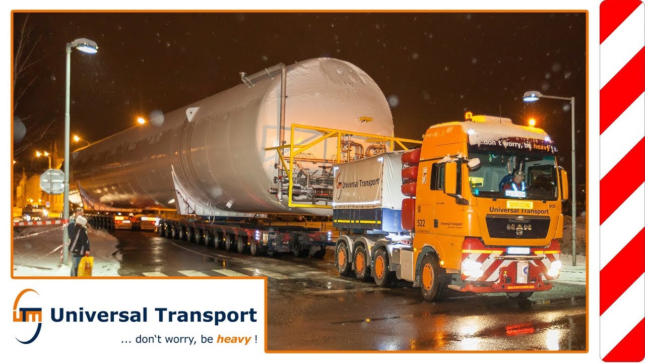 Universal Transport - with 230to. and 22axles...