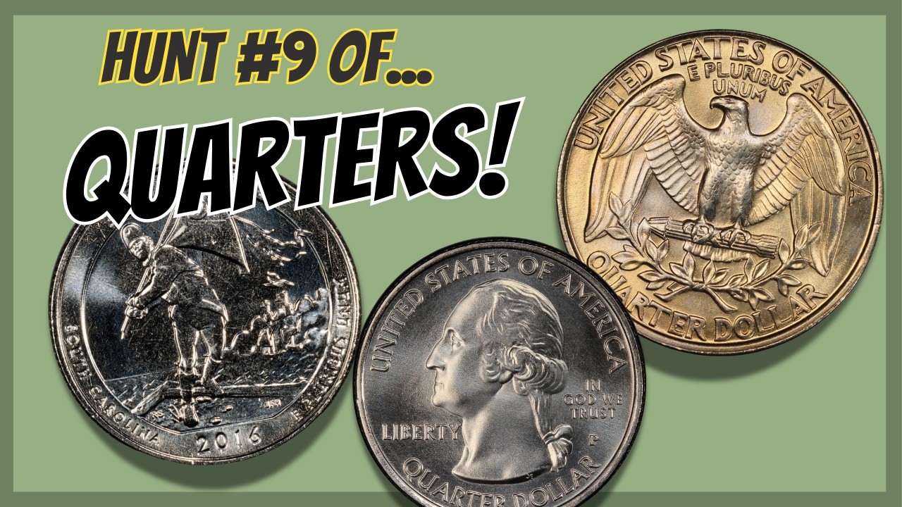 Quarter Hunt #9 | Canadian Coin Roll Hunting Quarters | Album Fill + Old & US Finds!