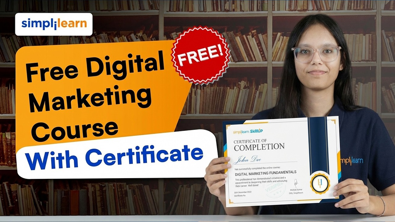 Free Digital Marketing Course With Certificate 2026 | Digital Marketing For Beginners | Simplilearn