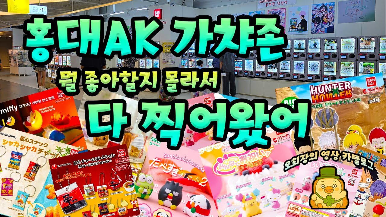 홍대 가챠 최신정보 누워서 전부 구경하기